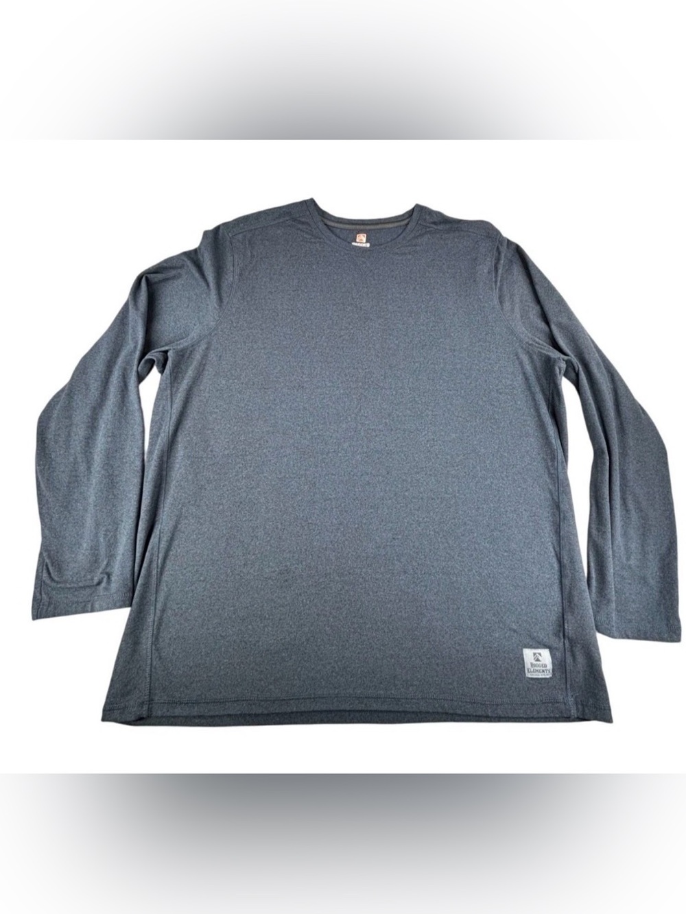 Rugged Elements Durable Utility Shirt Long Sleeve L Gray T Shirt Soft Comfort
